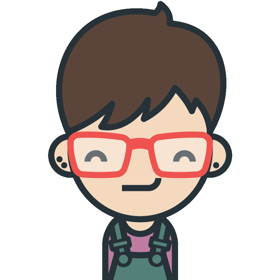 Sara in cute cartoon avatar form, drawn by Andy Carolan